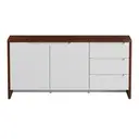 FREIJÓ/BRANCO - BUFFET 2 PORTAS/3 GAVETAS 1,60 M X 46 CM INDOOR
