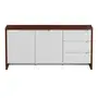 FREIJÓ/BRANCO - BUFFET 2 PORTAS/3 GAVETAS 1,60 M X 46 CM INDOOR
