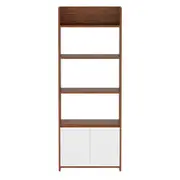 ESTANTE 2 PORTAS 72 CM X 1,89 M MINCE - FREIJÓ/BRANCO - Foto 1