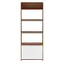 FREIJÓ/BRANCO - ESTANTE 2 PORTAS 72 CM X 1,89 M MINCE