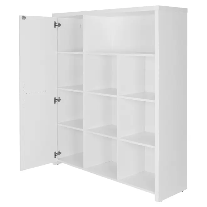 ARMÁRIO PARA ESCRITÓRIO ALTO 1 PORTA BOSS - BRANCO - Foto 4