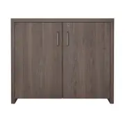 ARMÁRIO PARA ESCRITÓRIO BAIXO 2 PORTAS BOSS - GRAY BORNEO - Foto 1