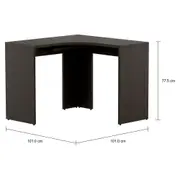MESA DE CANTO 1,01 M X 1,01 M BOSS - GRAY BORNEO - Foto 2