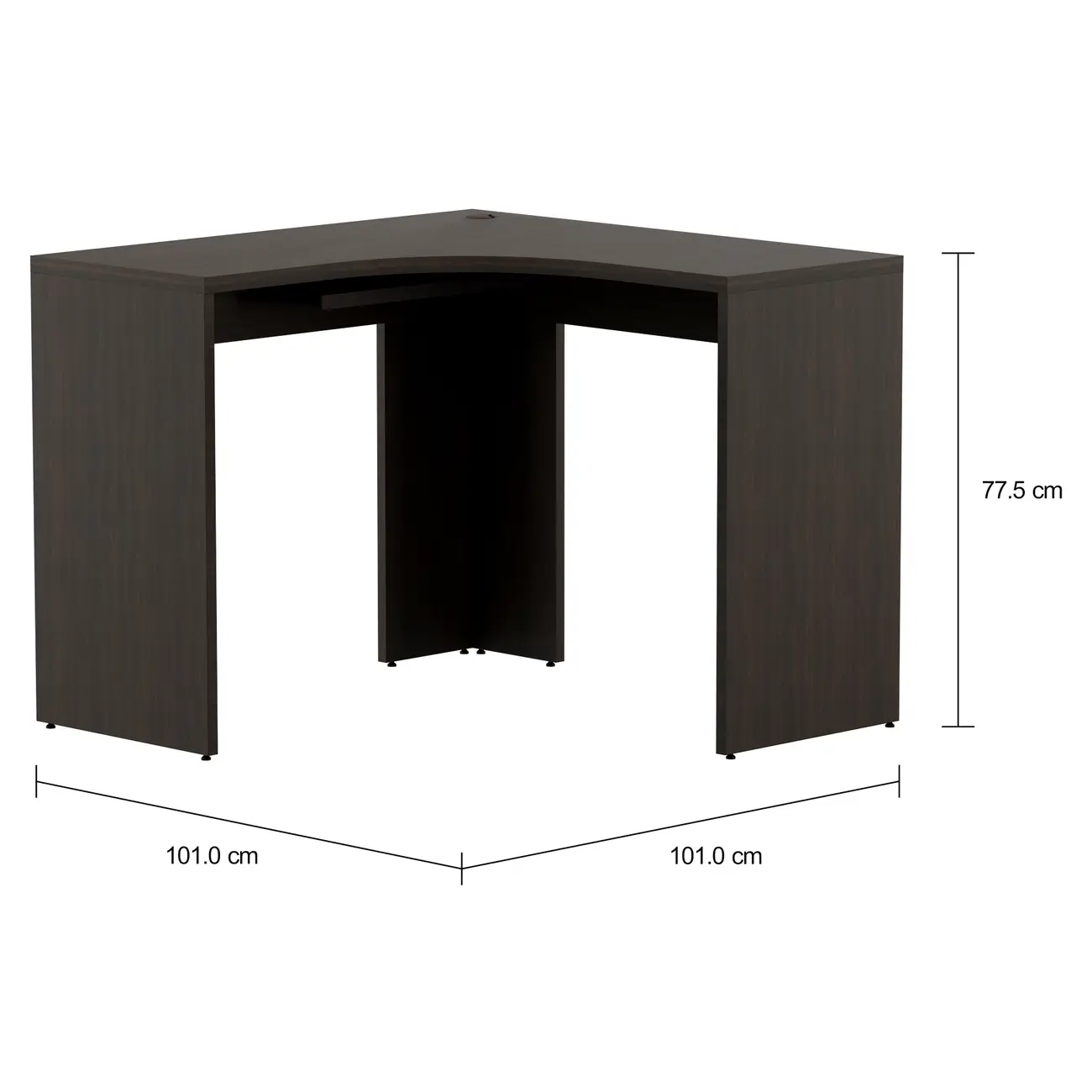 MESA DE CANTO 1,01 M X 1,01 M BOSS - GRAY BORNEO - Foto 2