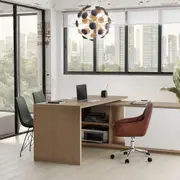 MESA COM BALCÃO 1 PORTA DE CORRER 1,80 M X 1,87 M BOSS - OAK TAMMI/BRANCO - Foto 22