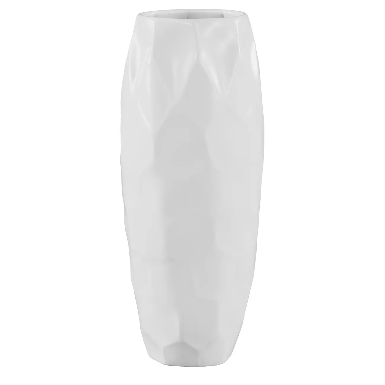 MILOS VASO 30 CM - BRANCO BRILHANTE - Foto 1