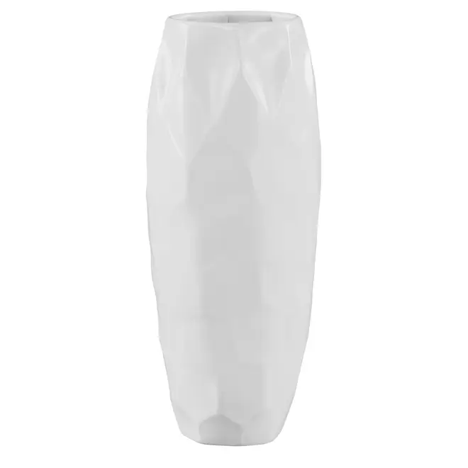 MILOS VASO 30 CM - BRANCO BRILHANTE - Foto 1