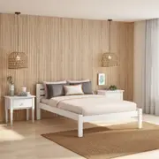 CAMA DE CASAL 1,38 M VILA - BRANCO/BRANCO - Foto 4