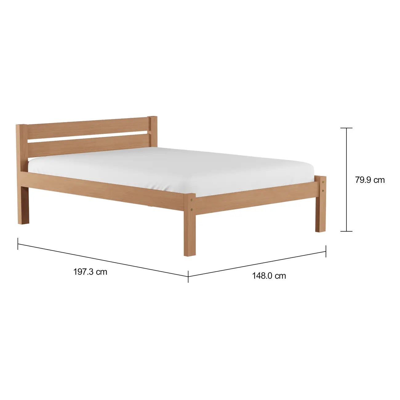CAMA DE CASAL 1,38 M VILA - AMÊNDOA/AMÊNDOA - Foto 4