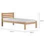 CAMA DE SOLTEIRO 88 CM VILA - AMÊNDOA/AMÊNDOA - Foto 3