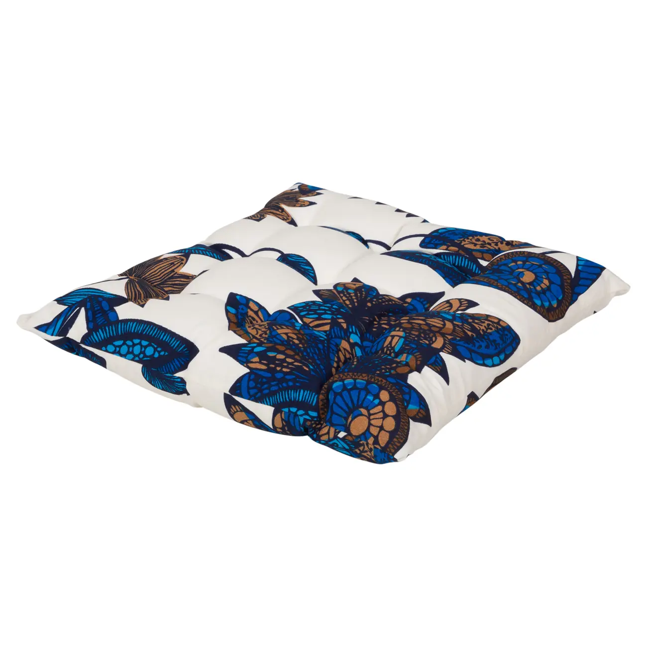 FUTON ALMOFADA 40 CM MAR E TERRA - AZUL/MARROM - Foto 3