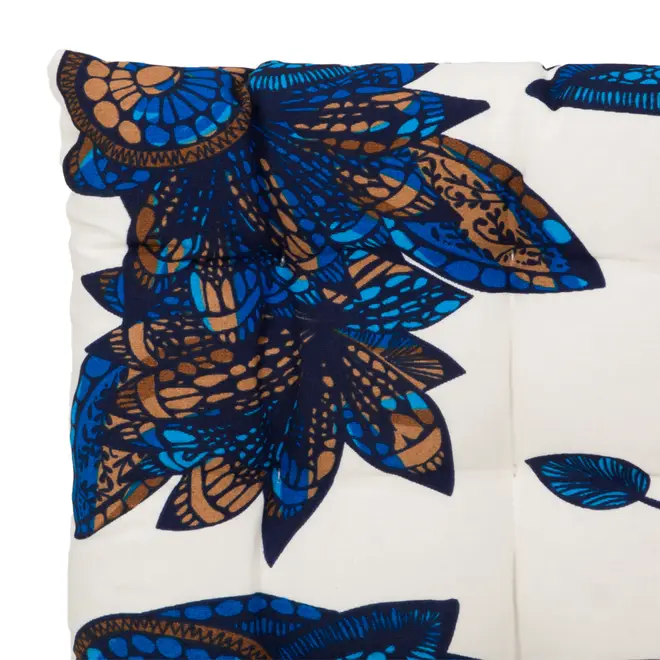 FUTON ALMOFADA 40 CM MAR E TERRA - AZUL/MARROM - Foto 4