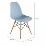 CONJUNTO COM 2 CADEIRAS EASY WOOD - FAIA/AZUL CLARO - Foto 9