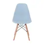 CONJUNTO COM 2 CADEIRAS EASY WOOD - FAIA/AZUL CLARO - Foto 3