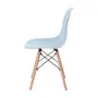 CONJUNTO COM 2 CADEIRAS EASY WOOD - FAIA/AZUL CLARO - Foto 4