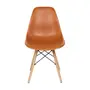 CONJUNTO COM 2 CADEIRAS EASY WOOD - FAIA/TERRACOTA - Foto 3