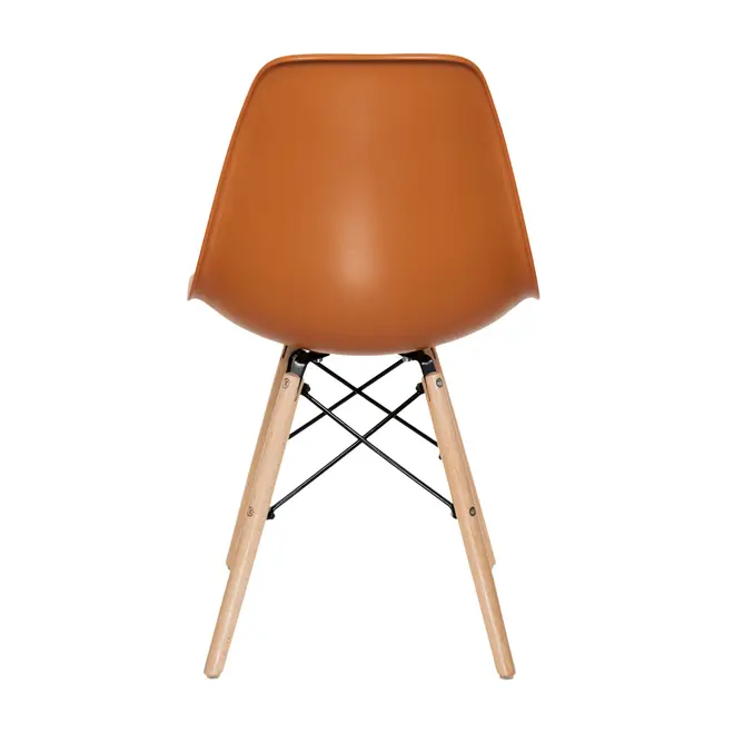 CONJUNTO COM 2 CADEIRAS EASY WOOD - FAIA/TERRACOTA - Foto 5