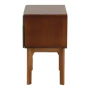 MESA DE CABECEIRA 2 GAVETAS BUARQUE - NOZES/MUSGO - Foto 6