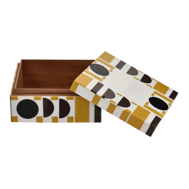 CAIXA DECORATIVA 7 CM X 16 CM X 16 CM WEENE - PRETO/MARROM - Foto 4