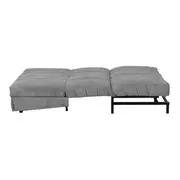 SOFÁ-CAMA 2 LUGARES PLIE - CINZA - Foto 6