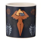 CANECA 300 ML MULHER PÁSSARO - AZUL/TERRACOTA - Foto 2