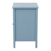 MESA DE CABECEIRA 1 GAVETA/1 PORTA BOUQUET XODÓ - BLEU CENDRÉ/MULTICOR - Foto 5