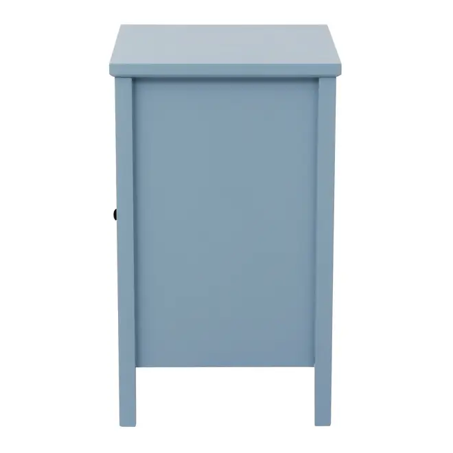 MESA DE CABECEIRA 1 GAVETA/1 PORTA BOUQUET XODÓ - BLEU CENDRÉ/MULTICOR - Foto 5