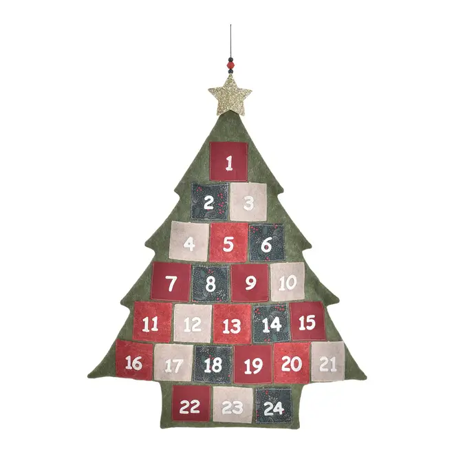 CALENDÁRIO DE PAREDE HOHO HOME - VERMELHO HINDU/VERDE - Foto 1
