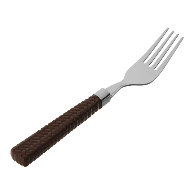 GARFO JOGO COM 6 PEÇAS PARA 6 PESSOAS LOWRY - INOX/MARROM - Foto 3