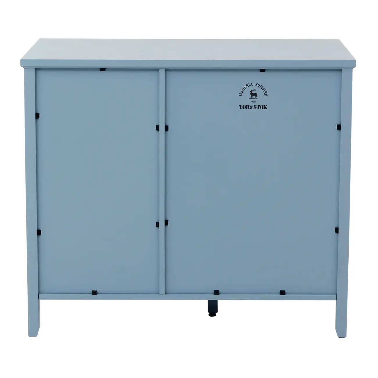 CÔMODA 3 GAVETAS/1 PORTA 93 CM X 53 CM BOUQUET XODÓ - BLEU CENDRÉ/MULTICOR - Foto 10