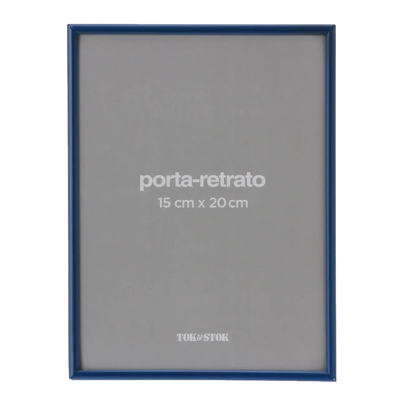 PORTA-RETRATO 15 CM X 20 CM MINIMALIST - AZUL COBALTO - Foto 1
