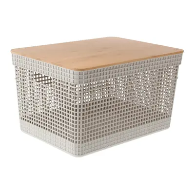 CAIXA 22 CM X 39 CM X 29 CM GRID BAMBU