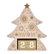 CALENDÁRIO NATALINO NATAL ASTRAL - CREAM/DOURADO - Foto 1