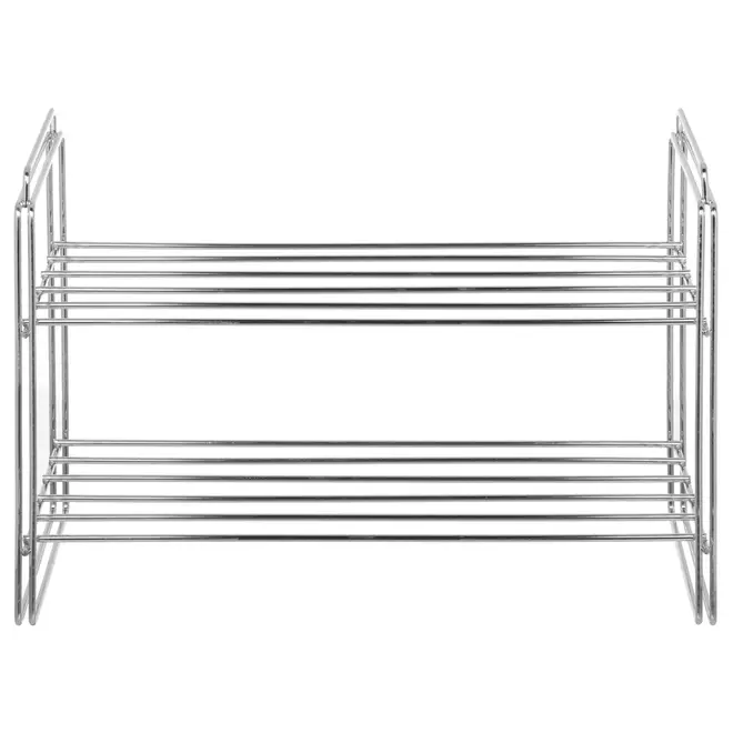 SAPATEIRA EMPILHÁVEL 37 CM X 56 CM X 27 CM FINELINE - CROMADO - Foto 1