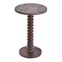 MESA LATERAL ALTA REDONDA 40 CM TOHTEM - NOZES RÚSTICO - Foto 3