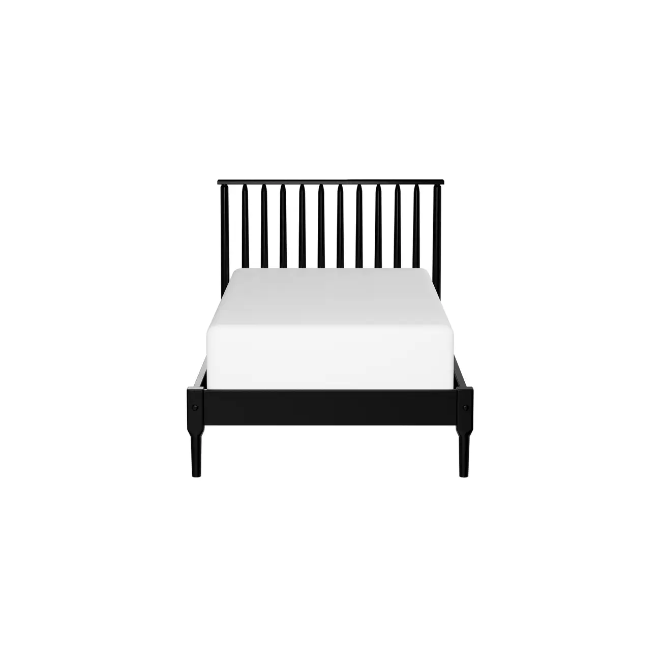 CAMA DE SOLTEIRO 98 CM SKAND - PRETO - Foto 4