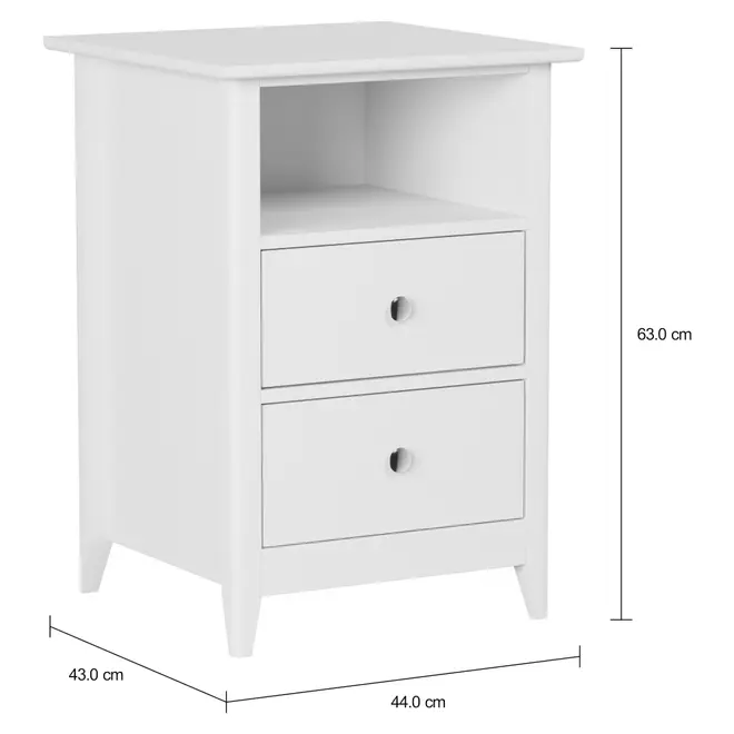 MESA DE CABECEIRA 2 GAVETAS DEVON - BRANCO - Foto 10