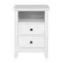 MESA DE CABECEIRA 2 GAVETAS DEVON - BRANCO - Foto 1