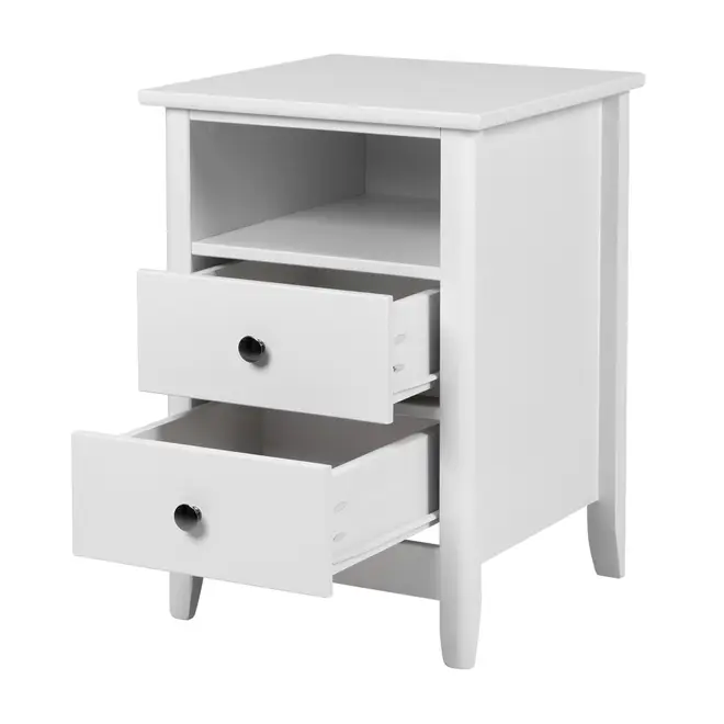 MESA DE CABECEIRA 2 GAVETAS DEVON - BRANCO - Foto 3