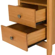MESA DE CABECEIRA 2 GAVETAS DEVON - AMÊNDOA - Foto 5