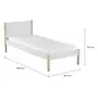 CAMA DE SOLTEIRO 78 CM PIN PLAY - BRANCO/NATURAL WASHED - Foto 2