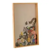 QUADRO 50 CM X 33 CM VIDA LIVRE I - PINUS NATURAL/MULTICOR - Foto 2