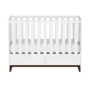 BERÇO 68 CM NANA - BRANCO/NOZES - Foto 1