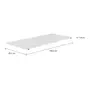 TAMPO DE MESA MADEIRA 1,60 M X 75 CM METRIC - BRANCO - Foto 2
