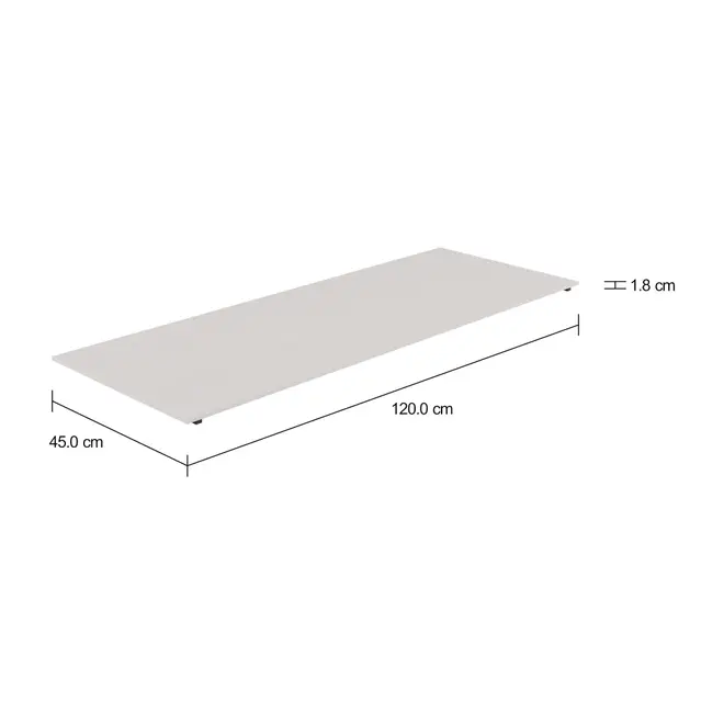 TAMPO DE MESA MADEIRA 1,20 M X 45 CM METRIC - BRANCO - Foto 2