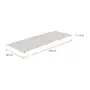 TAMPO DE MESA MADEIRA 1,20 M X 45 CM METRIC - BRANCO - Foto 2