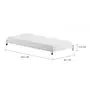 CAMA DE SOLTEIRO INFERIOR 78 CM FLAT - BRANCO - Foto 3