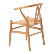 CADEIRA DE JANTAR WISHBONE - AMÊNDOA/FIBRA CLARA - Foto 4