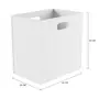 CAIXA PARA ESTANTE 40 CM X 40 CM X 27 CM CÉLULA - BRANCO - Foto 2