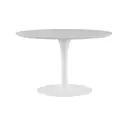 BRANCO BRILHANTE - BASE DE MESA CENTRAL OVAL FV 1,98 M TULIPE